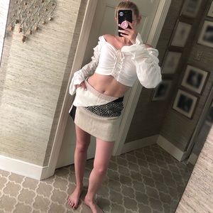 Anthropologie Tweed Skort